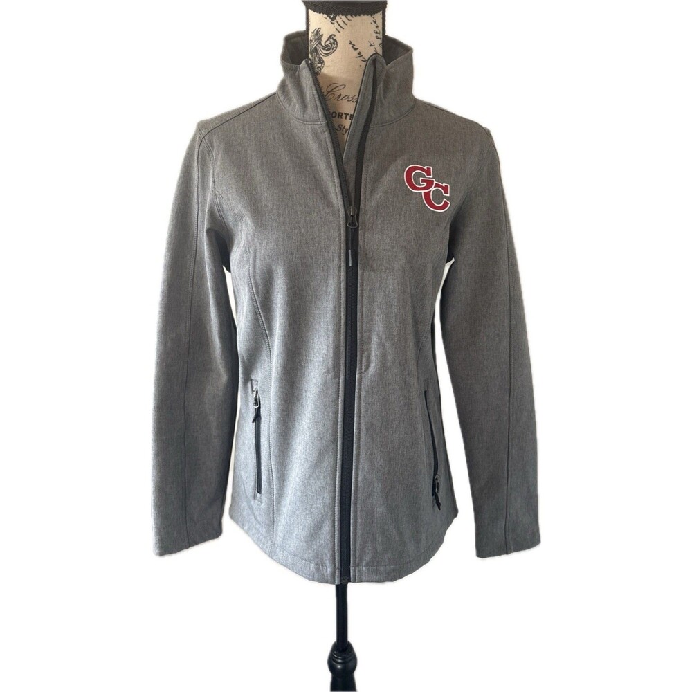 Port Authority Gray Full Zip Jacket NCAA College Fan Apparel GC “Gamecock” Sz M